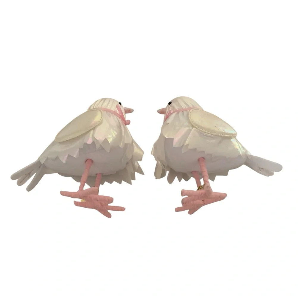 Target Iridescent Bird Decor with Pink Details